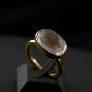 Pink Aquamarine Ring