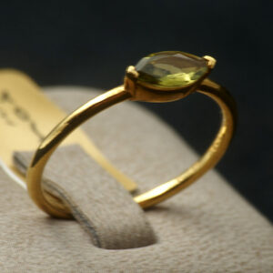 Gold Ring 18K with Tourmaline