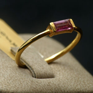 Gold Ring 18k with Tourmaline