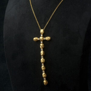Gold Cross 18k +Diamonds