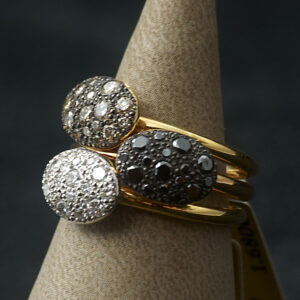 3 Rings Gold 18k + Diamonds