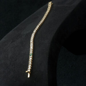 Bracelet Gold 18k + White Sapphires