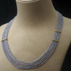 Multi-strand Necklace 18K Gold + Tanzanite