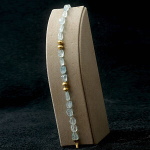 Bracelet Gold 18K with Aquamarine